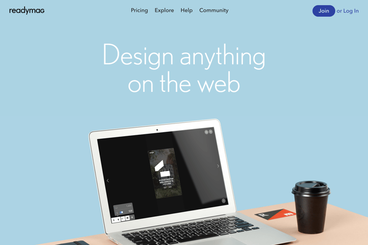 Readymag website preview